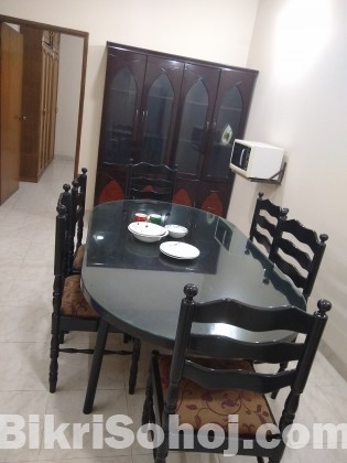 Six chair dining table